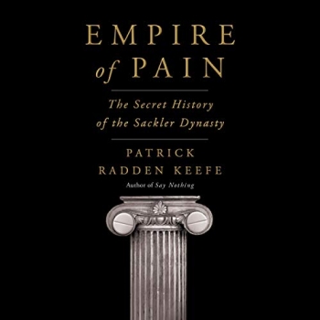 جلد معمولی سیاه و سفید_کتاب Empire of Pain: The Secret History of the Sackler Dynasty 