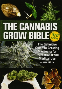 جلد معمولی سیاه و سفید_کتاب The Cannabis Grow Bible: The Definitive Guide to Growing Marijuana for Recreational and Medicinal Use