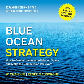 جلد سخت سیاه و سفید_کتاب Blue Ocean Strategy, Expanded Edition: How to Create Uncontested Market Space and Make the Competition Irrelevant 
