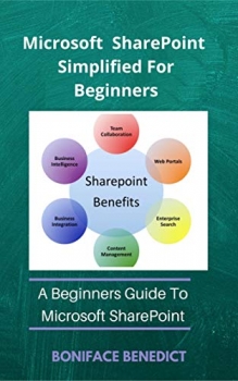 جلد معمولی سیاه و سفید_کتاب Microsoft SharePoint Simplified For Beginners: A Beginners Guide to Microsoft SharePoint