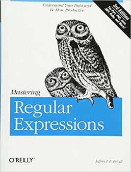 جلد معمولی سیاه و سفید_کتاب Mastering Regular Expressions Third Edition