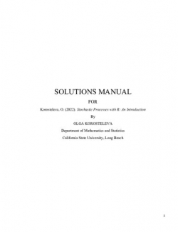 کتاب 	Stochastic Process with R: An Introduction Solutions Manual