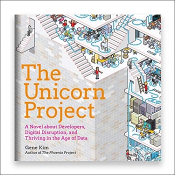 جلد سخت سیاه و سفید_کتاب The Unicorn Project: A Novel About Developers, Digital Disruption, and Thriving in the Age of Data