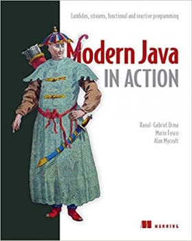 جلد سخت سیاه و سفید_کتاب Modern Java in Action: Lambdas, streams, functional and reactive programming 2nd Edition