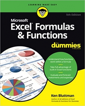 جلد معمولی سیاه و سفید_کتاب Excel Formulas And Functions Fd, 5e (For Dummies (Computers))