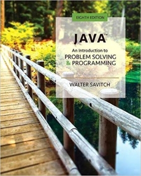 جلد سخت سیاه و سفید_کتاب Java: An Introduction to Problem Solving and Programming 8th Edition