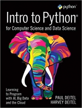 جلد معمولی سیاه و سفید_کتاب Intro to Python for Computer Science and Data Science: Learning to Program with AI, Big Data and The Cloud 