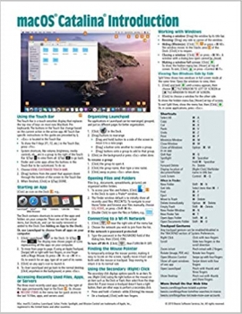 کتاب macOS Catalina Introduction Quick Reference Guide (Cheat Sheet of Instructions, Tips & Shortcuts - Laminated Guide)