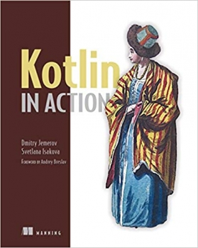 جلد سخت سیاه و سفید_کتاب Kotlin in Action 1st Edition