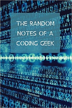 جلد سخت سیاه و سفید_کتاب The Random Notes Of A Coding Geek: Notebook for Programmers and Code professionals