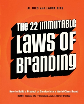 جلد معمولی سیاه و سفید_کتاب The 22 Immutable Laws of Branding