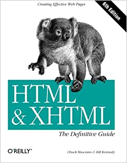 جلد معمولی سیاه و سفید_کتاب HTML & XHTML: The Definitive Guide (6th Edition)