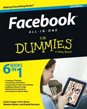 جلد معمولی رنگی_کتاب Facebook All-in-One For Dummies, 2nd Edition
