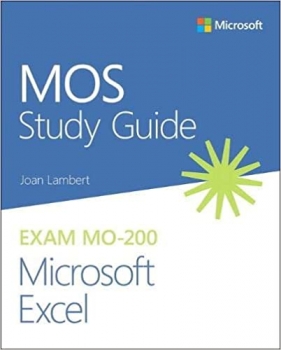 جلد سخت سیاه و سفید_کتاب MOS Study Guide for Microsoft Excel Exam MO-200