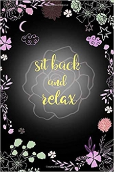 کتاب Sit Back and Relax: 4x6 Small Notebook for Password with Alphabetical Tabs | Floral Design Black