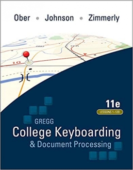 جلد سخت رنگی_کتاب Gregg College Keyboarding & Document Processing (GDP); Lessons 1-120, main text