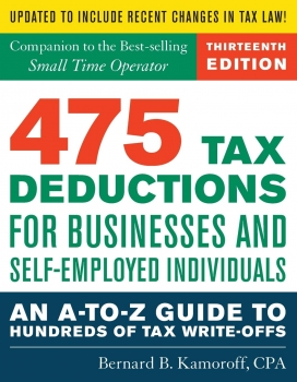 کتاب 475 Tax Deductions for Businesses and Self-Employed Individuals: An A-to-Z Guide to Hundreds of Tax Write-Offs