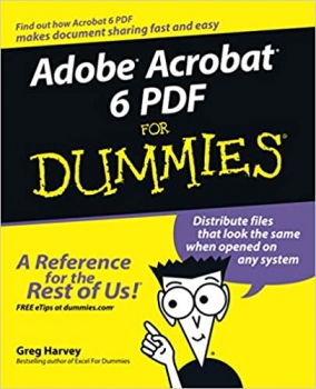 جلد سخت سیاه و سفید_کتاب Adobe Acrobat 6 PDF For Dummies