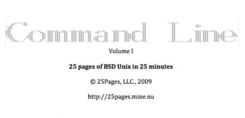 کتابMac OS X Command Line Volume I: 25 pages of essential BSD Unix on Macintosh
