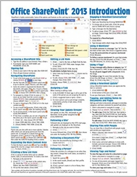 کتاب Microsoft SharePoint 2013 Quick Reference Guide: Introduction (Cheat Sheet of Instructions & Tips - Laminated Card)