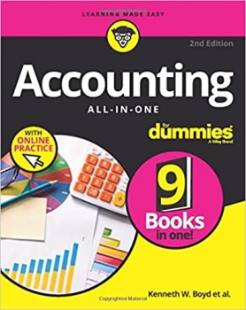 جلد سخت سیاه و سفید_کتاب Accounting All-in-One For Dummies with Online Practice