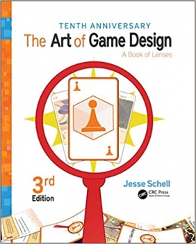 جلد معمولی سیاه و سفید_کتاب The Art of Game Design: A Book of Lenses, Third Edition
