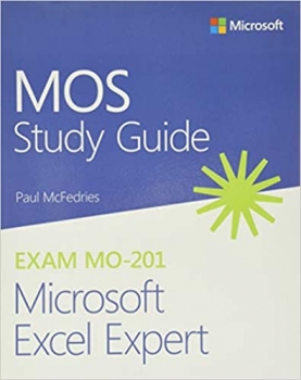 جلد سخت سیاه و سفید_کتاب MOS Study Guide for Microsoft Excel Expert Exam MO-201 1st Edition