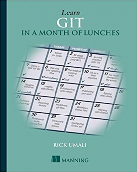 جلد معمولی سیاه و سفید_کتاب Learn Git in a Month of Lunches 