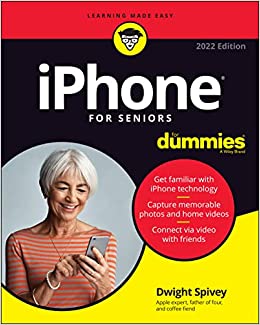 جلد سخت سیاه و سفید_کتاب iPhone For Seniors For Dummies (For Dummies (Computer/Tech))