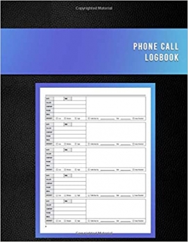 کتاب Phone Call Logbook: Phone call message log for telephone operators in office, agencies, businesses and call centres | Inbound and Outbound Call Tracker