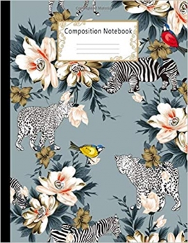 کتاب Composition Notebook: Wide Ruled Lined Paper Notebook Journal: Beautiful Flower and Animal Designs Workbook for Adults Girls Kids Teens Students for … Writing Notes | Large Size 8.5 X 11 Inches