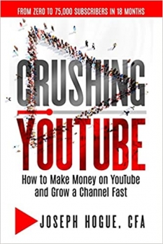 جلد معمولی سیاه و سفید_کتاب Crushing YouTube: How to Start a YouTube Channel, Launch Your YouTube Business and Make Money