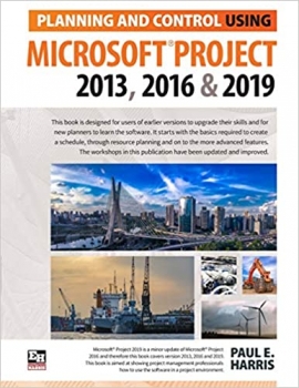 جلد معمولی سیاه و سفید_کتاب Planning and Control Using Microsoft Project 2013, 2016 & 2019