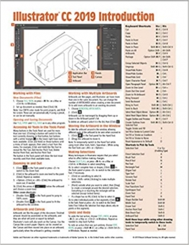 کتاب Adobe Illustrator CC 2019 Introduction Quick Reference Guide (Cheat Sheet of Instructions, Tips & Shortcuts – Laminated Card)