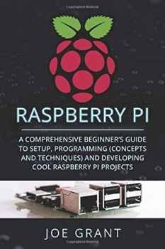 جلد معمولی رنگی_کتاب Raspberry Pi: A Comprehensive Beginner’s Guide to Setup, Programming(Concepts and techniques) and Developing Cool Raspberry Pi Projects Paperback – June 1, 2019