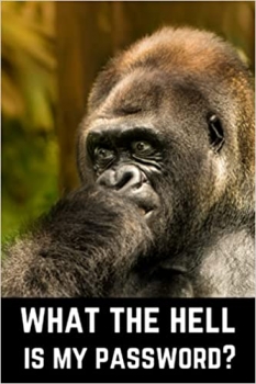 کتاب What The Hell Is My Password: Gorilla Password Book with Alphabetical Tabs