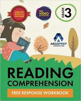 کتاب 3rd Grade Reading Comprehension Workbook: Free Response Workbook by ArgoPrep