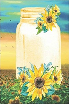 جلد سخت رنگی_کتاب The Sunflower Storage Jar: A Disguised Computer Password Book With Alphabetical Tabs – Small 4×6 Pocket Size Log Book Organizer