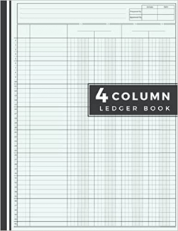 کتاب 4 Column Ledger Book: Accounting Ledger Book, Columnar Pad, 110 Pages (8.5″ x 11″), 4 Column Analysis Pad, Business Ledger, Columnar Pad 4 Columns, Business Ledger For Small Business