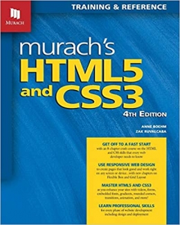 جلد سخت رنگی_کتاب Murach’s HTML5 and CSS3, 4th Edition