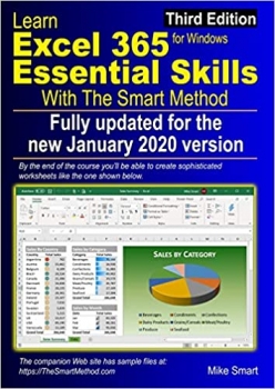 جلد معمولی سیاه و سفید_کتاب Learn Excel 365 Essential Skills with The Smart Method: Third Edition: updated for the Jan 2020 Semi-Annual version 1908