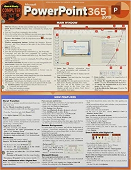 کتاب Microsoft PowerPoint 365 – 2019: A Quickstudy Laminated Software Reference Guide