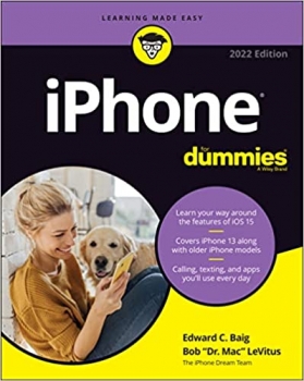 جلد سخت سیاه و سفید_کتاب iPhone For Dummies