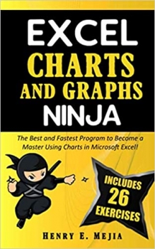 کتاب EXCEL CHARTS AND GRAPHS NINJA: The Best and Fastest Program to Become a Master Using Charts and Graphs in Microsoft Excel! (Excel Ninjas)
