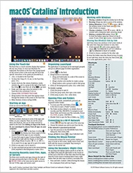 کتاب macOS Catalina Introduction Quick Reference Guide (Cheat Sheet of Instructions, Tips & Shortcuts – Laminated Guide)