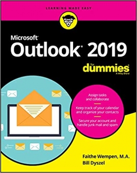 جلد سخت رنگی_کتاب Outlook 2019 For Dummies