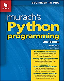 جلد معمولی سیاه و سفید_کتاب Murach’s Python Programming (2nd Edition)